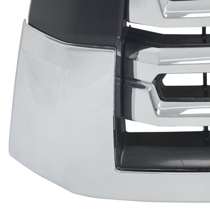 Solid Spare For Toyota Sequoia 2018 19-21 22 Chrome Front Upper Grille Without Hood Trim New