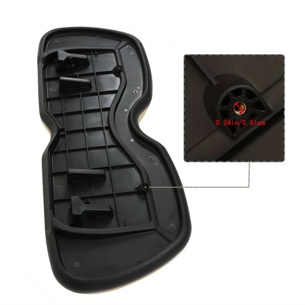 Solid Spare Front Backrest Seat Back Cushion Beige For Club Car Precedent Golf Carts 2004-Up