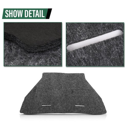Solid Spare Fit For 2006-2012 Ford Ranger Hood Insulation Pad Heat Blanket 1/2" & Clips
