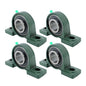 Solid Spare 4 Pcs UCP208-24 Pillow Block Bearing Solid Base 1-1/2" Bore Self-Aligning