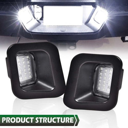 Solid Spare LED Rear Bumper License Plate Lights Fit For 2003-2018 Dodge Ram 1500 2500 3500