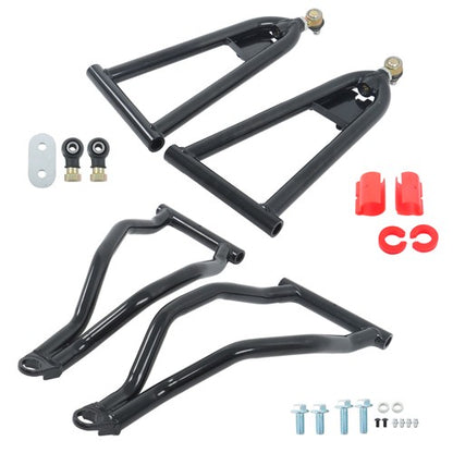 Solid Spare High Clearance 1.5" Forward A-Arm - BLACK For Polaris RZR S 800 / 4 800