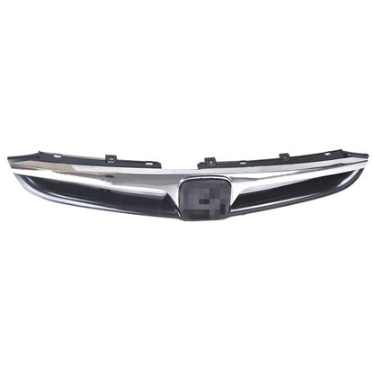 Solid Spare Plastic Black Chrome Front Fit For Honda Accord Sedan 2006-2007 Bumper Grille