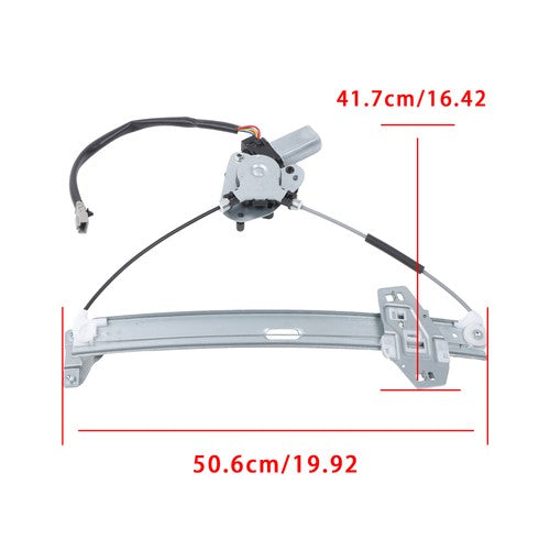 Solid Spare For ACURA CL 2001-2002 Power Window Regulator Front Left 4 pins w/ Motor 751-162