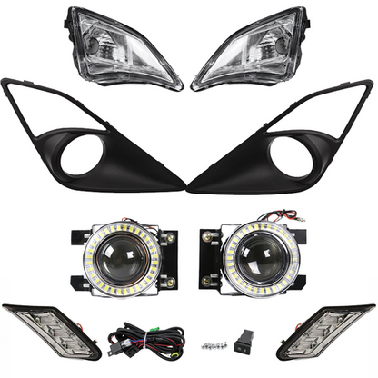 8PCS Clear Fog Light+Side Marker Lamp Fit Scion FR-S Toyota GT86 2012 2013-2016