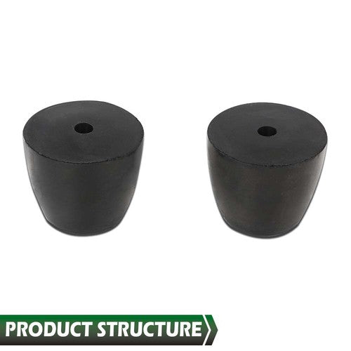 Solid Spare 2pcs Cargo Trailer Truck Replacement Ramp Door Rubber Bumpers Stop Cone 2" Tall