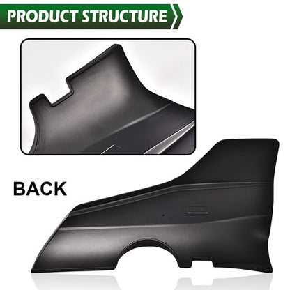 Solid Spare Fit For 2017-2021 Tesla Model 3 Side Skirt Panel Splitter Body Kit Matte Black