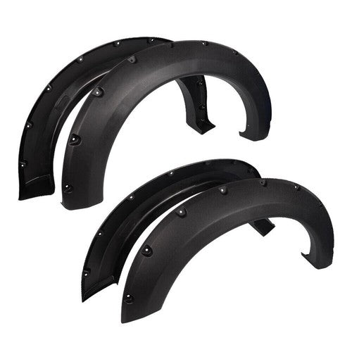 Solid Spare 4pcs Pocket Rivet Style Bolt On Fender Flares Fit For 2004-2008 F-150 Pickup