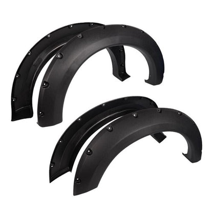 Solid Spare 4pcs Pocket Rivet Style Bolt On Fender Flares Fit For 2004-2008 F-150 Pickup
