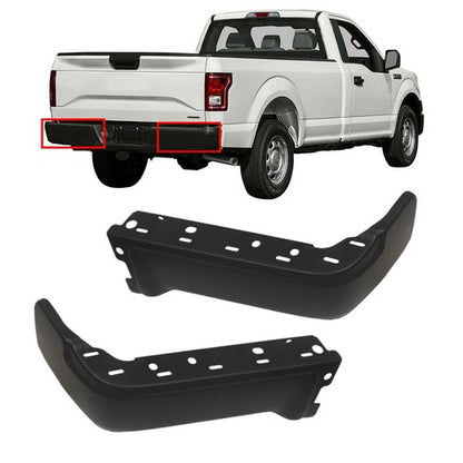 Solid Spare Steel Rear Bumper Ends Face Bar For Ford F150 2009-2014 Primered Right Left