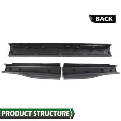 Solid Spare Fit For 08-16 Ford Super Duty F250 F350 Flex Step Tailgate Trim Cap Molding 3pcs