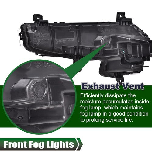 Solid Spare Fit For 2016-2018 Chevrolet Malibu XL LED DRL Daytime Running Lamp Fog Lights