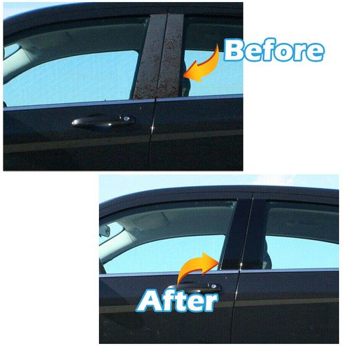 Solid Spare Fit For 97-03 Ford F150 Supercrew/Crew/Harley 4pcs Door B Pillar Appliques