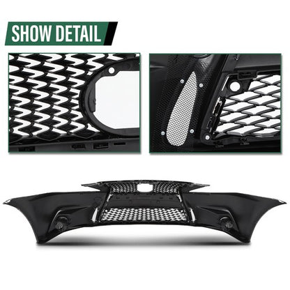 Solid Spare Front Bumper Conversion F-Sport Fit For 2006-2013 Lexus IS250 IS350 C 2IS to 3IS