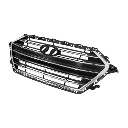 Solid Spare For Hyundai Elantra 2017 2018 Grille Radiator Cover Bumper Lid Set 7pcs Plastic