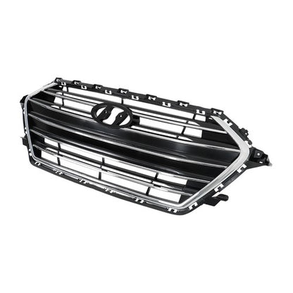 Solid Spare For Hyundai Elantra 2017 2018 Grille Radiator Cover Bumper Lid Set 7pcs Plastic