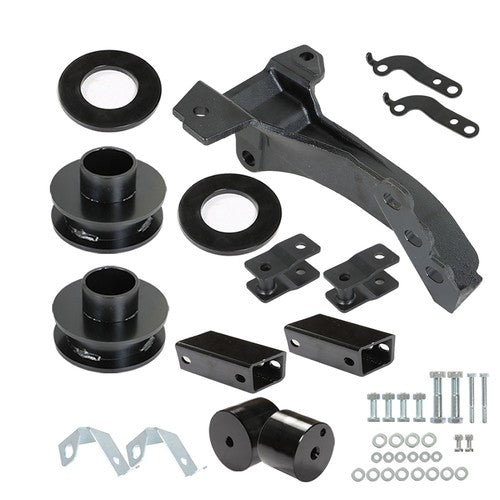 Solid Spare 2.5" Leveling Kit With Track Bar Bracket For 2011-2020 Ford F-250 Super Duty