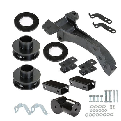 Solid Spare 2.5" Leveling Kit With Track Bar Bracket For 2011-2020 Ford F-250 Super Duty