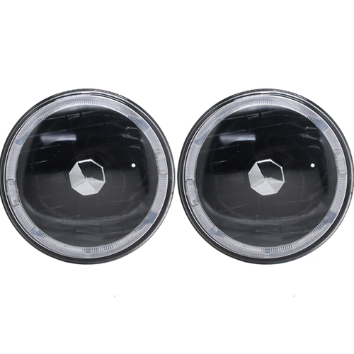 Pair 7" LED Headlights Headlamps Red DRL fit Pontiac Firebird 1970 1971 72-1976