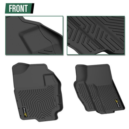 Solid Spare Fit For 94-01 Ram 1500 94-02 2500/3500 All Weather TPE Front Floor Mats Liners