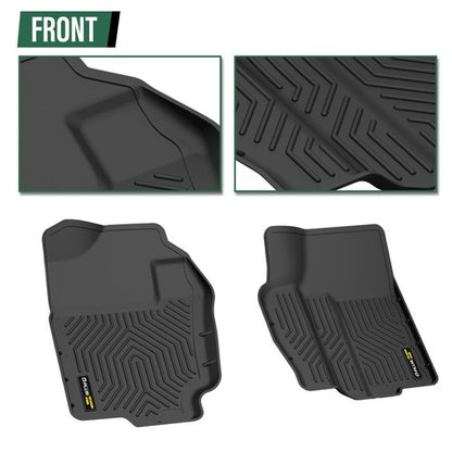 Solid Spare Fit For 94-01 Ram 1500 94-02 2500/3500 All Weather TPE Front Floor Mats Liners