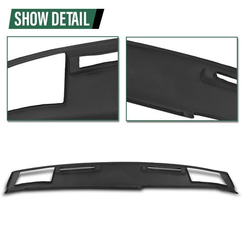 Solid Spare Dash Board Cover Cap Overlay Black Fit For 1986-1993 Chevy S10 GMC S15