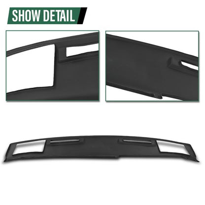 Solid Spare Dash Board Cover Cap Overlay Black Fit For 1986-1993 Chevy S10 GMC S15