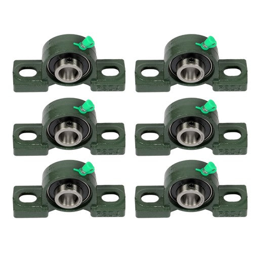 Solid Spare 6× UCP204-12 Pillow Block Mounted Ball Bearing 3/4" Bore Cast Iron Base