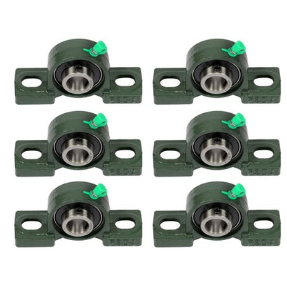 Solid Spare 6× UCP204-12 Pillow Block Mounted Ball Bearing 3/4" Bore Cast Iron Base