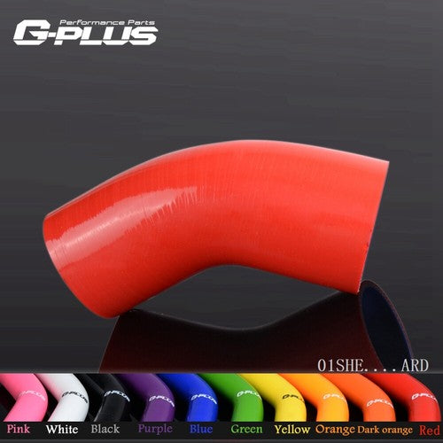 Solid Spare New Fit For 83mm - 102mm Silicone 45 Degree Elbow Reducer Pipe Red Hose