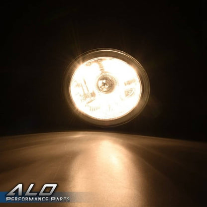 Solid Spare Fit For Murano 2003-2005 Chrome Housing Clear Lens Front Fog Light Pair Set