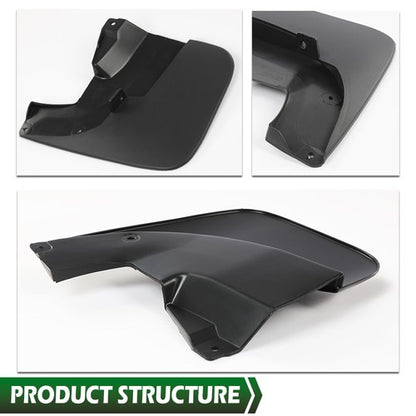 Solid Spare Fit For 07-13 Toyota Tundra Mud Flaps Splash Guards Front & Rear 4Pcs