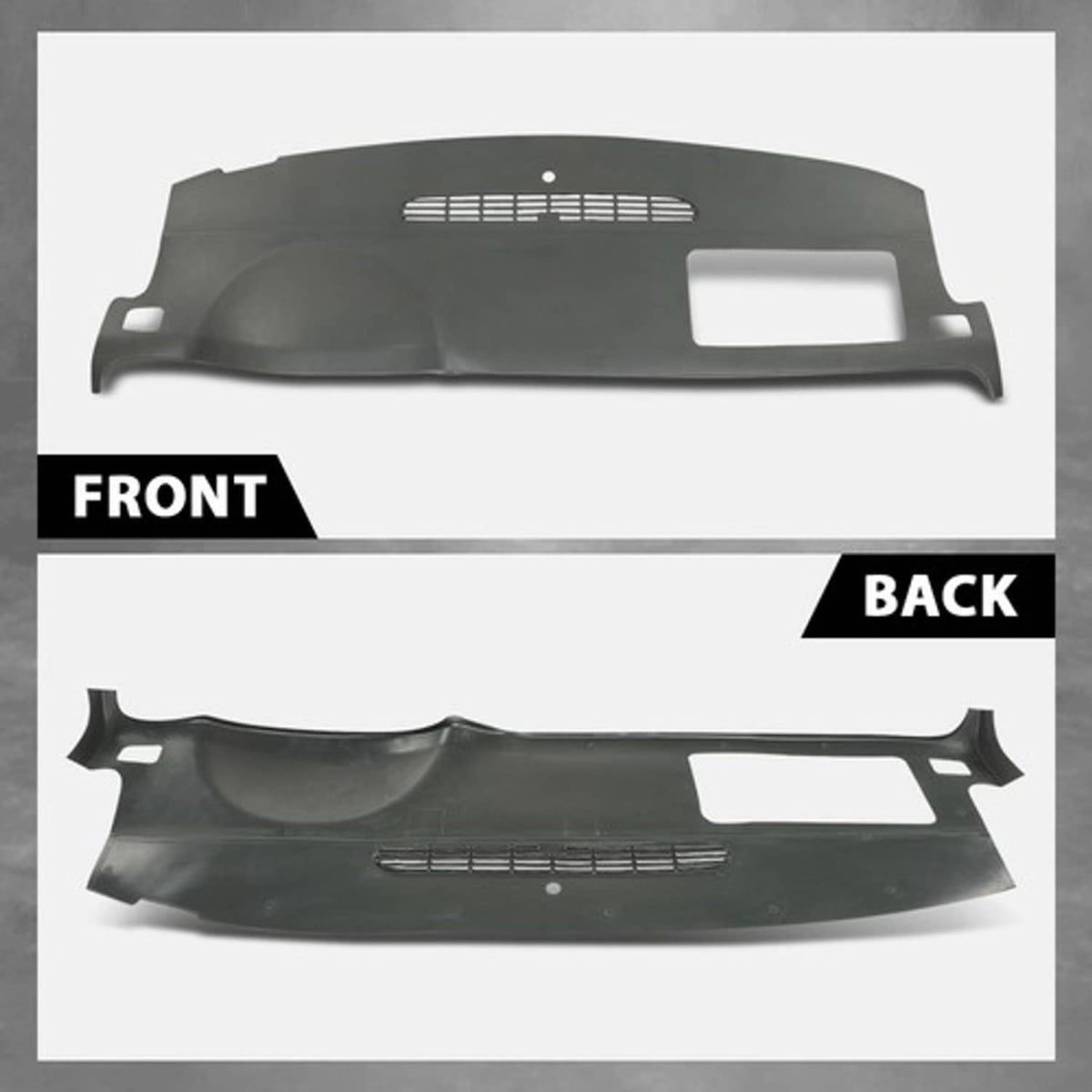 Solid Spare TPE Dash Cover Cap Fit For 2007-2014 Chevy Tahoe Avalanche Suburban Tahoe Gray