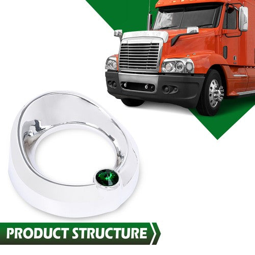 Solid Spare Fit For Older Freightliner Century w/ Jewel Visor 2 3/8" Gauge Cover Green
