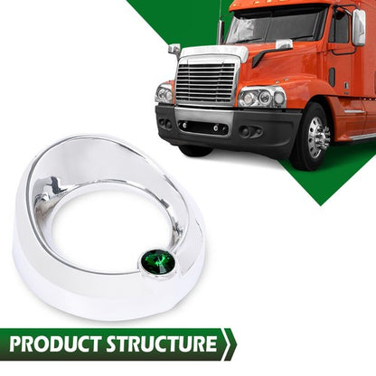 Solid Spare Fit For Older Freightliner Century w/ Jewel Visor 2 3/8" Gauge Cover Green