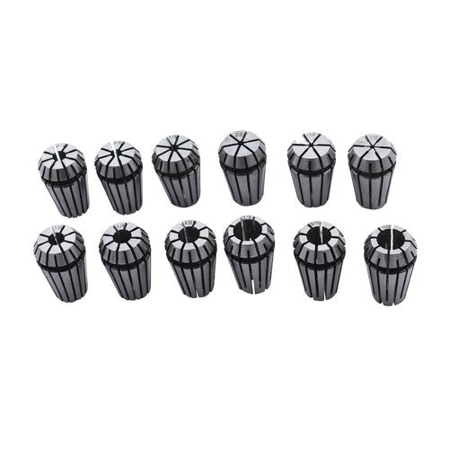 Solid Spare 12Pcs ER16 1/32"-3/8" Spring Collet Set For CNC Milling Lathe Tool