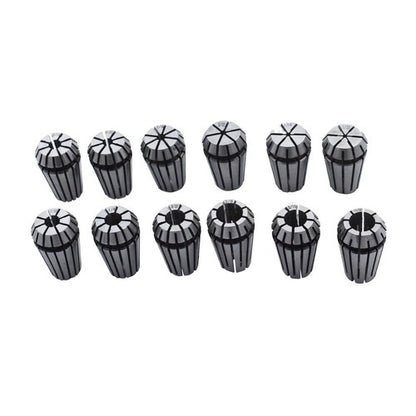 Solid Spare 12Pcs ER16 1/32"-3/8" Spring Collet Set For CNC Milling Lathe Tool