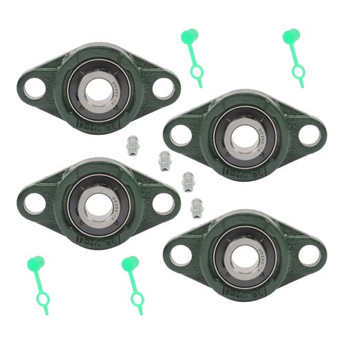 Solid Spare 4Pcs UCFL202-10 Pillow Block Bearing 5/8" Bore Flange Mounted Self Alignment