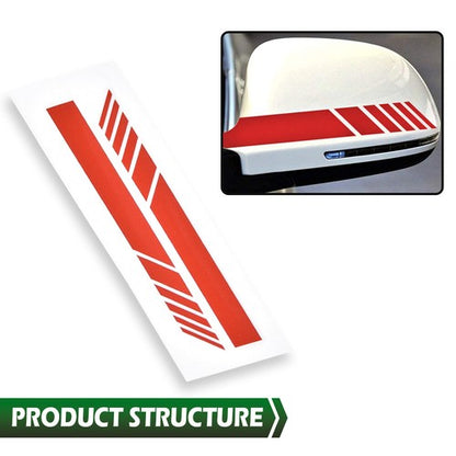 Solid Spare Fit For Car Accessories Rearview Mirror 5D Sticker Vinyl Stripe Decal L+R