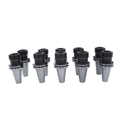 Solid Spare 10Pcs CAT40-ER32 Collet Chuck 2.76" 70mm Length Tool Holder Set New