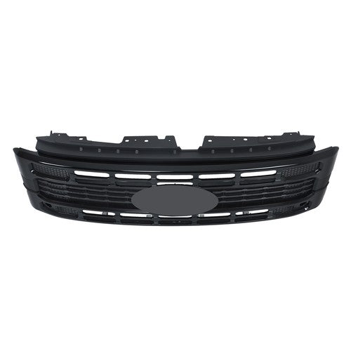Solid Spare Fit For Ford F250 XL/XLT 2023 2024 Gloss Black Plastic Front Upper Grill Grille