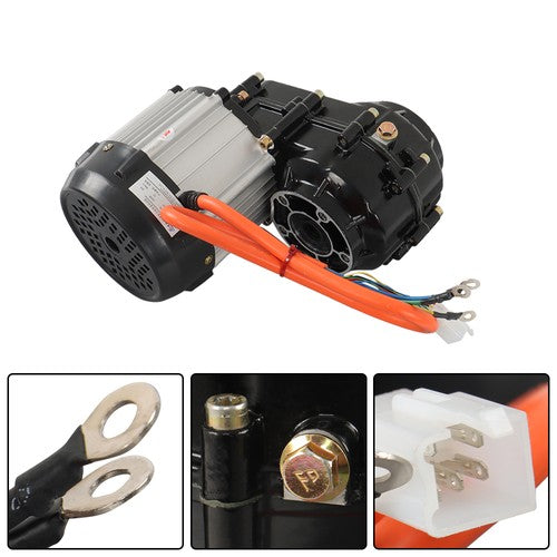 Solid Spare 48V 1000W Brushless Differential Motor For ATV Trike Go Kart Lawn Mower Tricycle