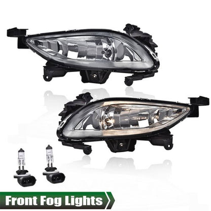 Solid Spare Smoke Bumper Fog Lights Driving Lamps Left+Right Fit For 11-13 Hyundai Sonata