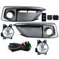 Solid Spare For 2019-2020 Honda Civic Coupe/Sedan Bumper Fog Light Lamp Cover Kit