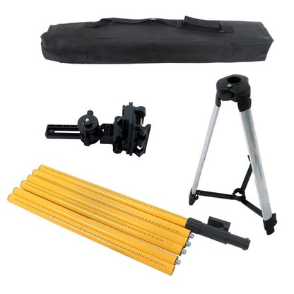 Solid Spare 4.2M/13.8Ft Max Height Laser Level Pole Mount Telescopic Pole for Laser Level