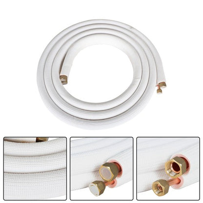 Solid Spare 3/8-5/8 Dia. 16 Feet Install Kit Air Conditioning Cooling Connection Pipe