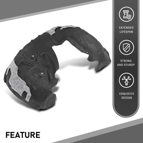 Solid Spare Fit For 12-18 Audi A7 Quattro S7 RS7 Front Fender Liner Splash Shield Right Side