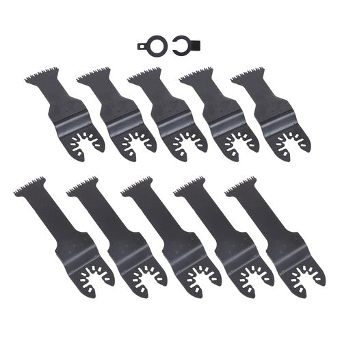 Solid Spare 10 PCS Oscillating Multitool Blades Kit Japanese Tooth Saw Blades Extra-Long