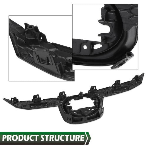 Solid Spare Front Upper Bumper Grille Fit For 2020-2022 Toyota Corolla Sedan LE XLE Factory