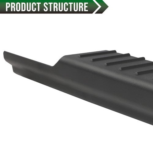 Solid Spare 4Pcs Rocker Panel Protector Guard Covers Fit For 09-14 Ford F150 Crew Cab Pickup